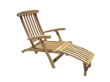 OCEAN - Teak deck chair with footrest by Il Giardino di Legno - view 2